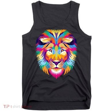 Colorful Abstract Lion Tank Top