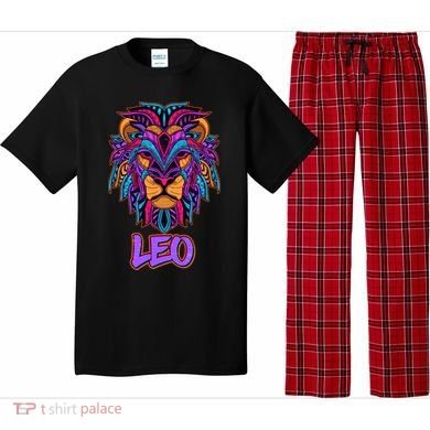 Colorful Abstract Lion Leo Zodiac Pajama Set