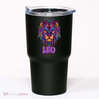 Colorful Abstract Lion Leo Zodiac Tumbler