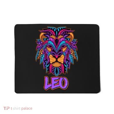 Colorful Abstract Lion Leo Zodiac Mousepad