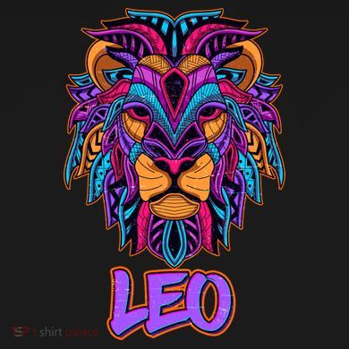 Colorful Abstract Lion Leo Zodiac Women's T-Shirt