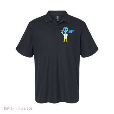 Colorful Alien Storm Area 51 Funny Polo