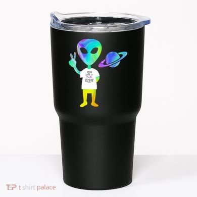 Colorful Alien Storm Area 51 Funny Tumbler