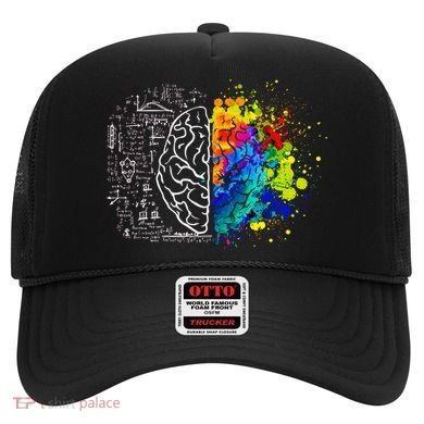 Colorful Art and Science Of The Brain Hat