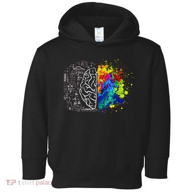 Colorful Art and Science Of The Brain Toddler Hoodie