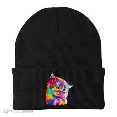 Colorful Atyle Cat Head Pop  Beanie