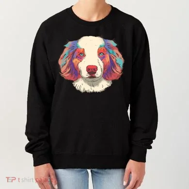 Colorful Australian Shepherd Women's Sweatshirt