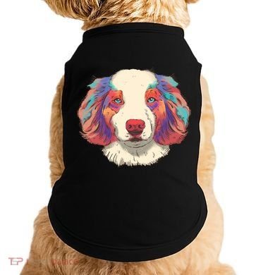 Colorful Australian Shepherd Doggie Tank