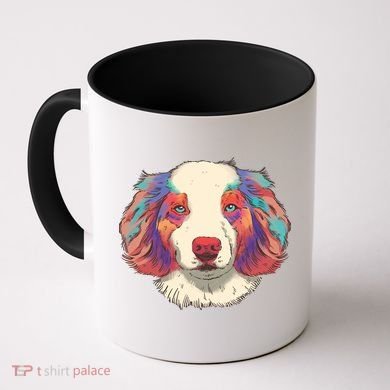 Colorful Australian Shepherd Coffee Mug
