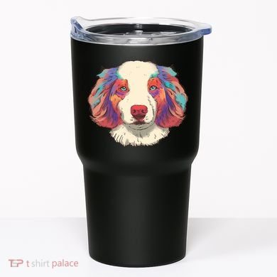 Colorful Australian Shepherd Tumbler