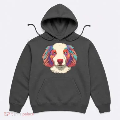 Colorful Australian Shepherd Hoodie