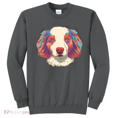 Colorful Australian Shepherd Sweatshirt