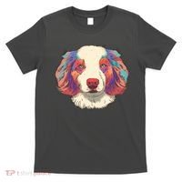 Colorful Australian Shepherd T-Shirt thumb 0