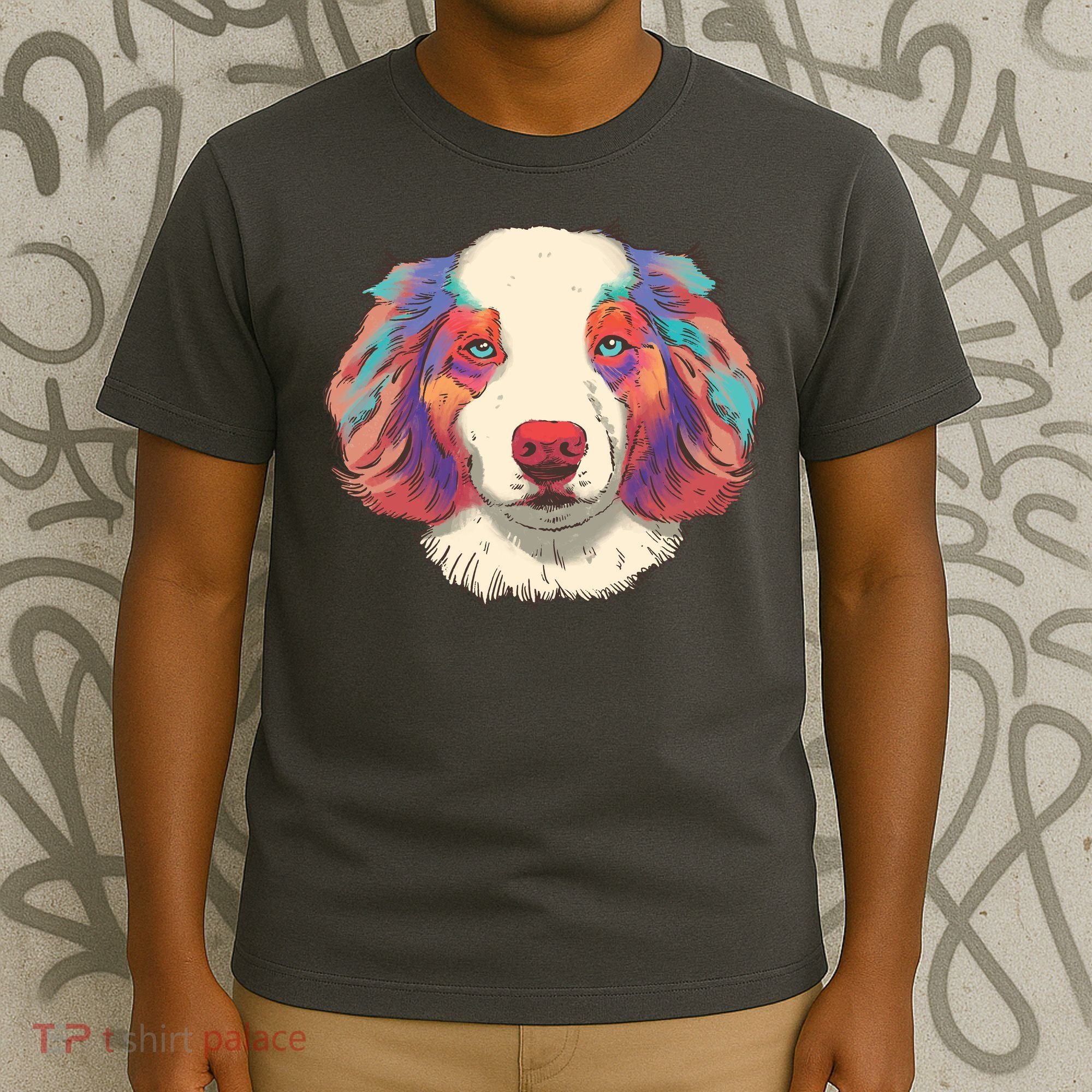Colorful Australian Shepherd T-Shirt