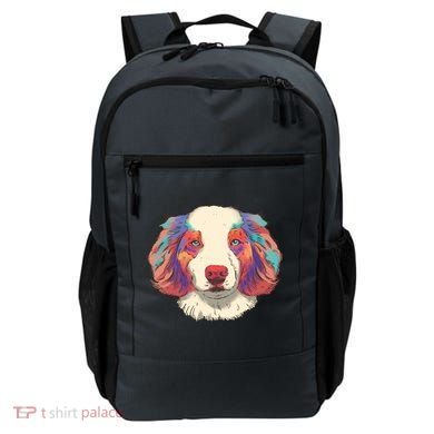 Colorful Australian Shepherd Backpack