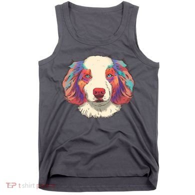 Colorful Australian Shepherd Tank Top