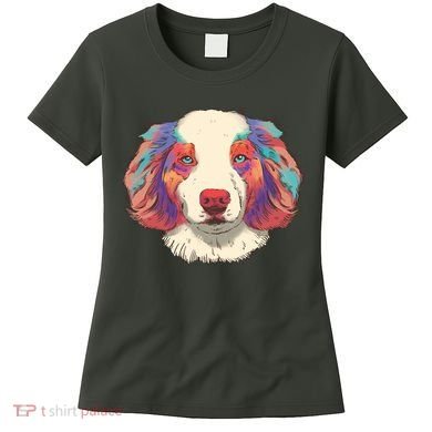 Colorful Australian Shepherd Women's T-Shirt