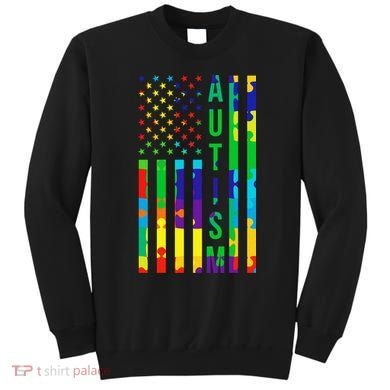 Colorful Autism Puzzle Flag Sweatshirt