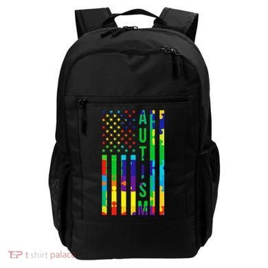 Colorful Autism Puzzle Flag Backpack