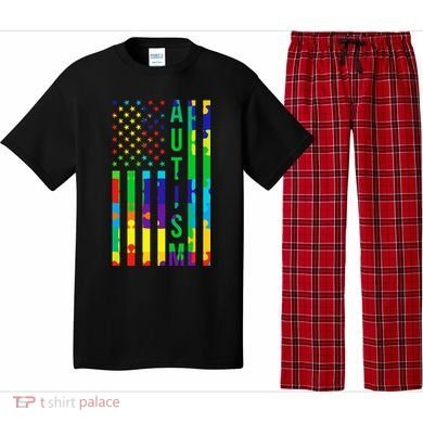 Colorful Autism Puzzle Flag Pajama Set