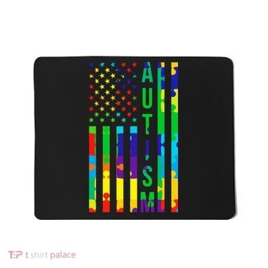 Colorful Autism Puzzle Flag Mousepad