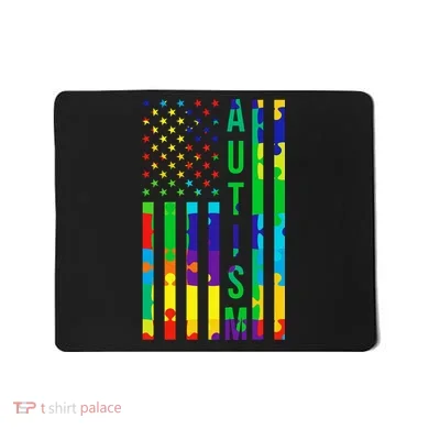 Colorful Autism Puzzle Flag Mousepad