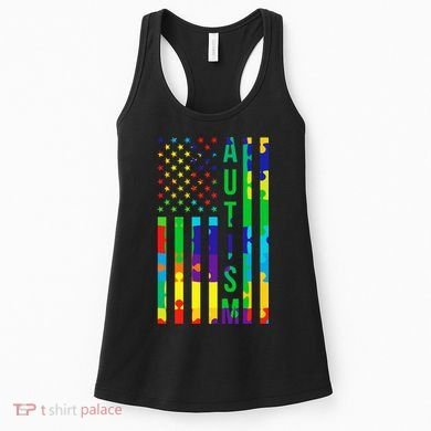 Colorful Autism Puzzle Flag Women's Tank Top
