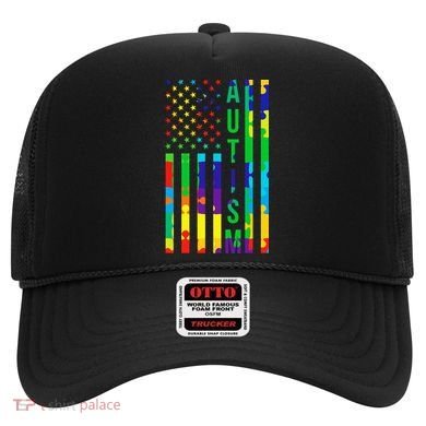 Colorful Autism Puzzle Flag Hat