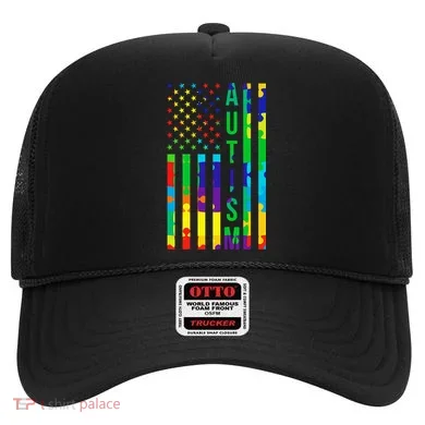 Colorful Autism Puzzle Flag Hat