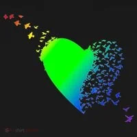 Colorful Bird Flocking Heart Rainbow Toddler Hoodie thumb 2