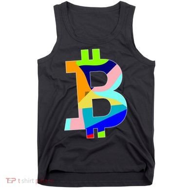 Colorful Bitcoin BTC Logo Crypto Currency Tank Top