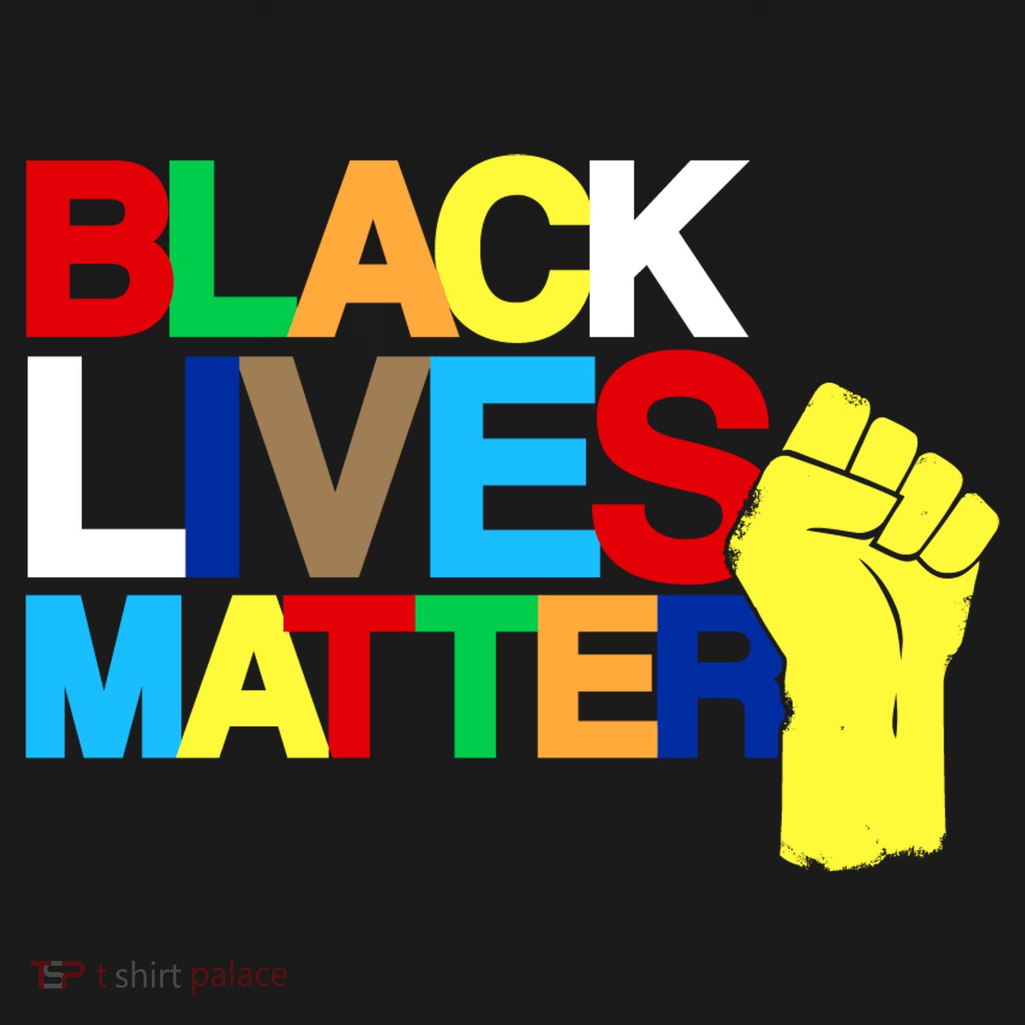 Colorful Black Lives Matter Fist African Style T-Shirt