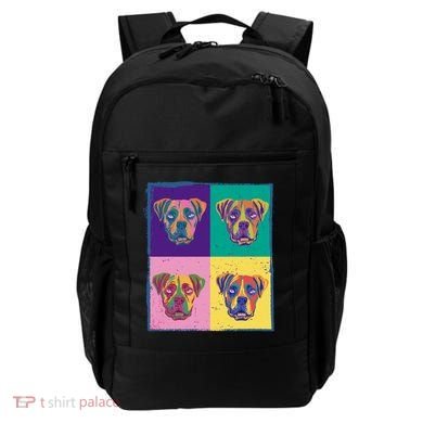 Colorful Boxer Dogs Backpack
