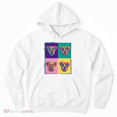 Colorful Boxer Dogs Hoodie