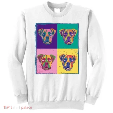 Colorful Boxer Dogs Sweatshirt