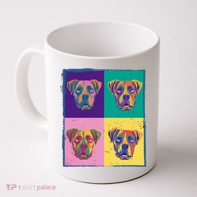Colorful Boxer Dogs Coffee Mug
