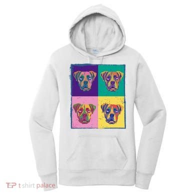 Colorful Boxer Dogs Women's Hoodie
