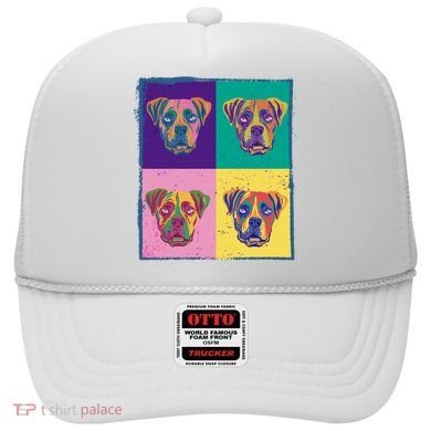 Colorful Boxer Dogs Hat