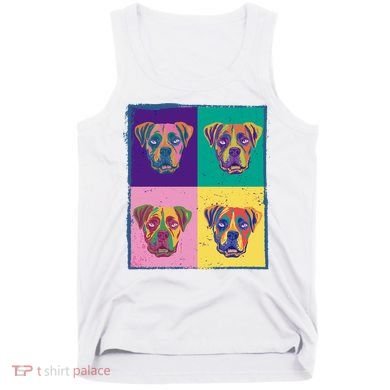 Colorful Boxer Dogs Tank Top