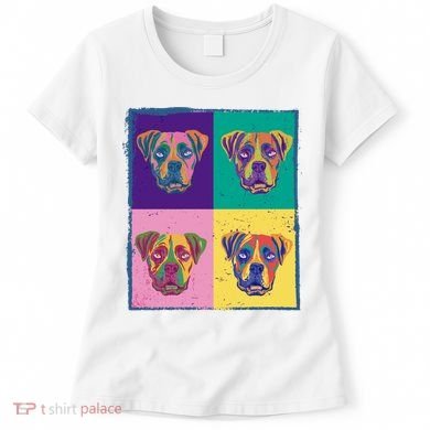 Colorful Boxer Dogs Women's T-Shirt