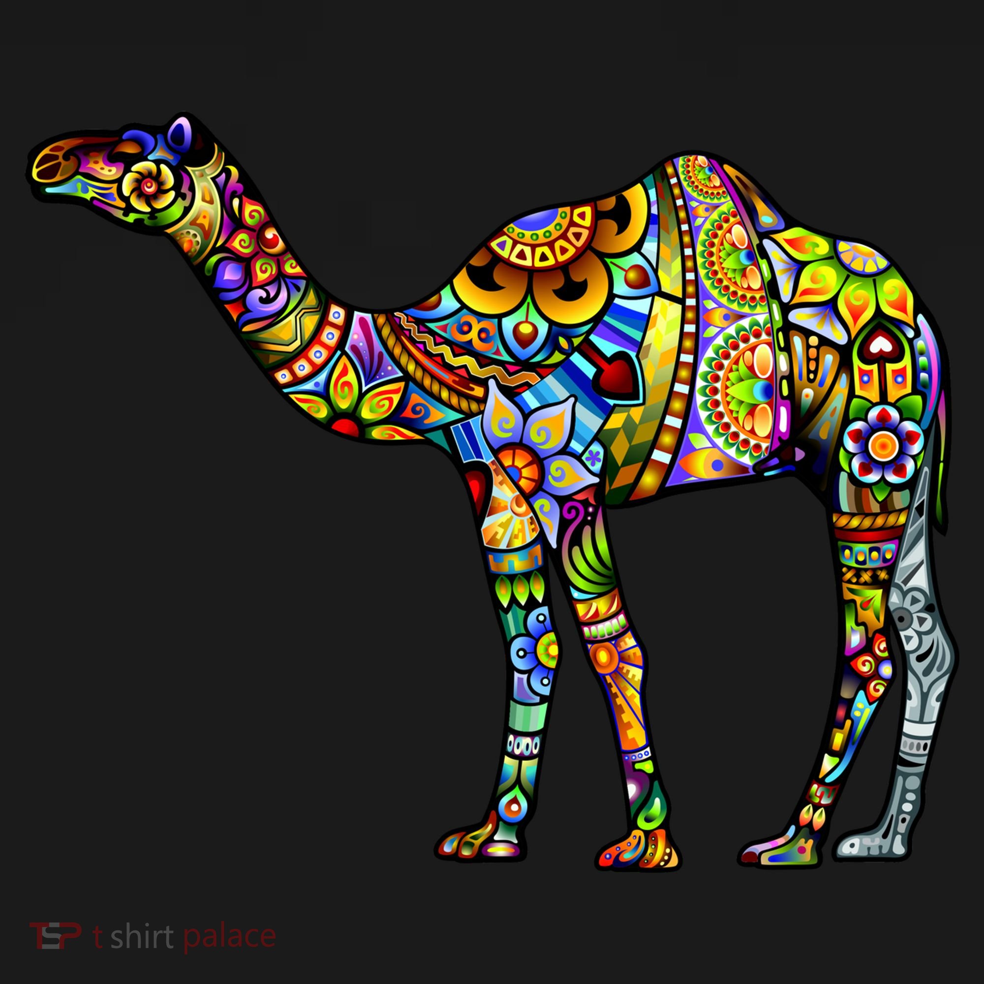 Colorful Camel Toddler Hoodie