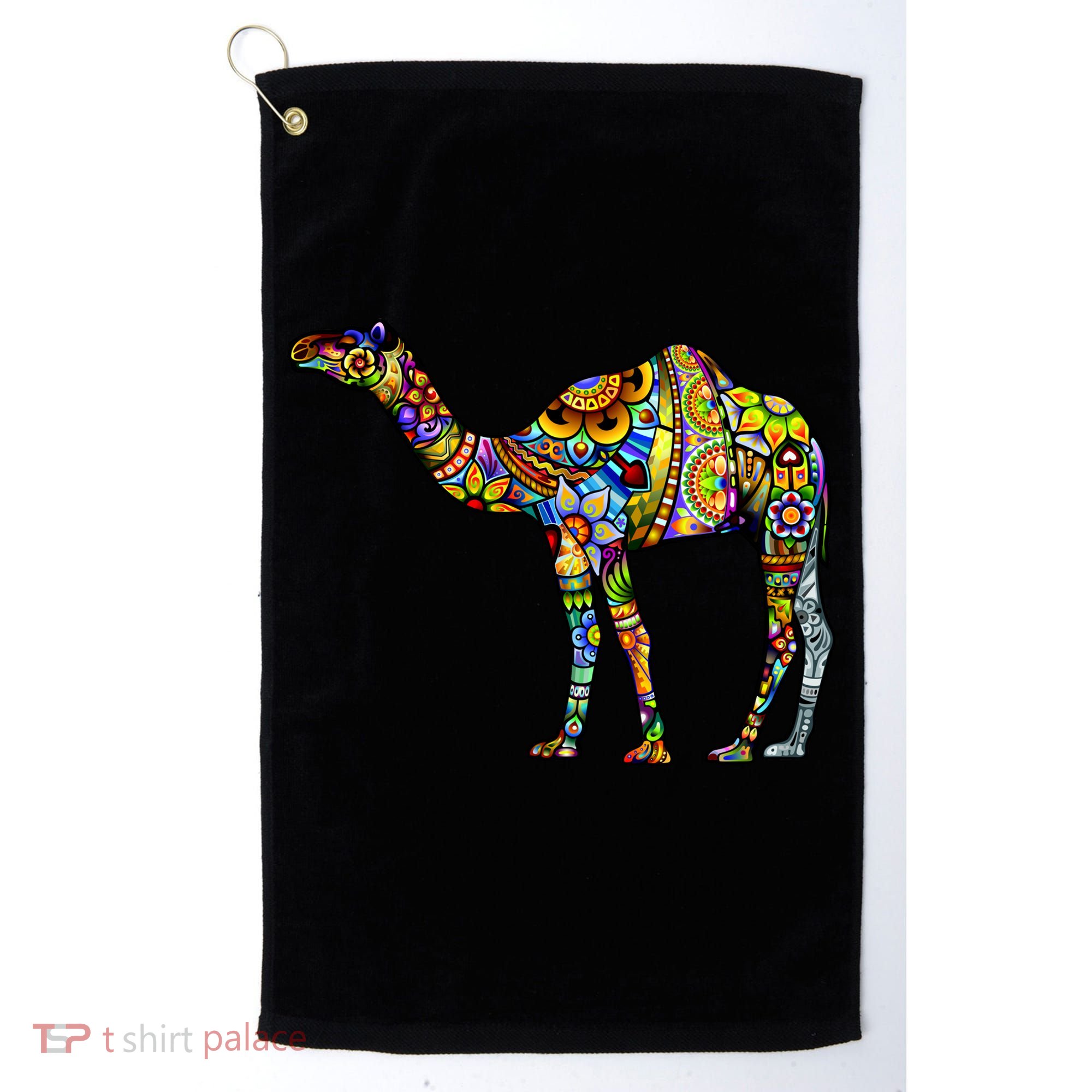 Colorful Camel Golf Towel