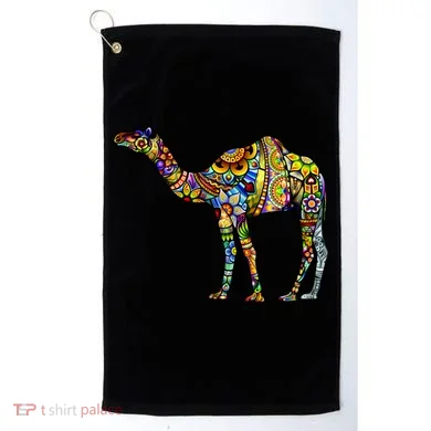 Colorful Camel Golf Towel