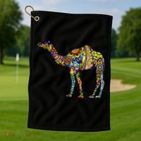 Colorful Camel Golf Towel thumb 1