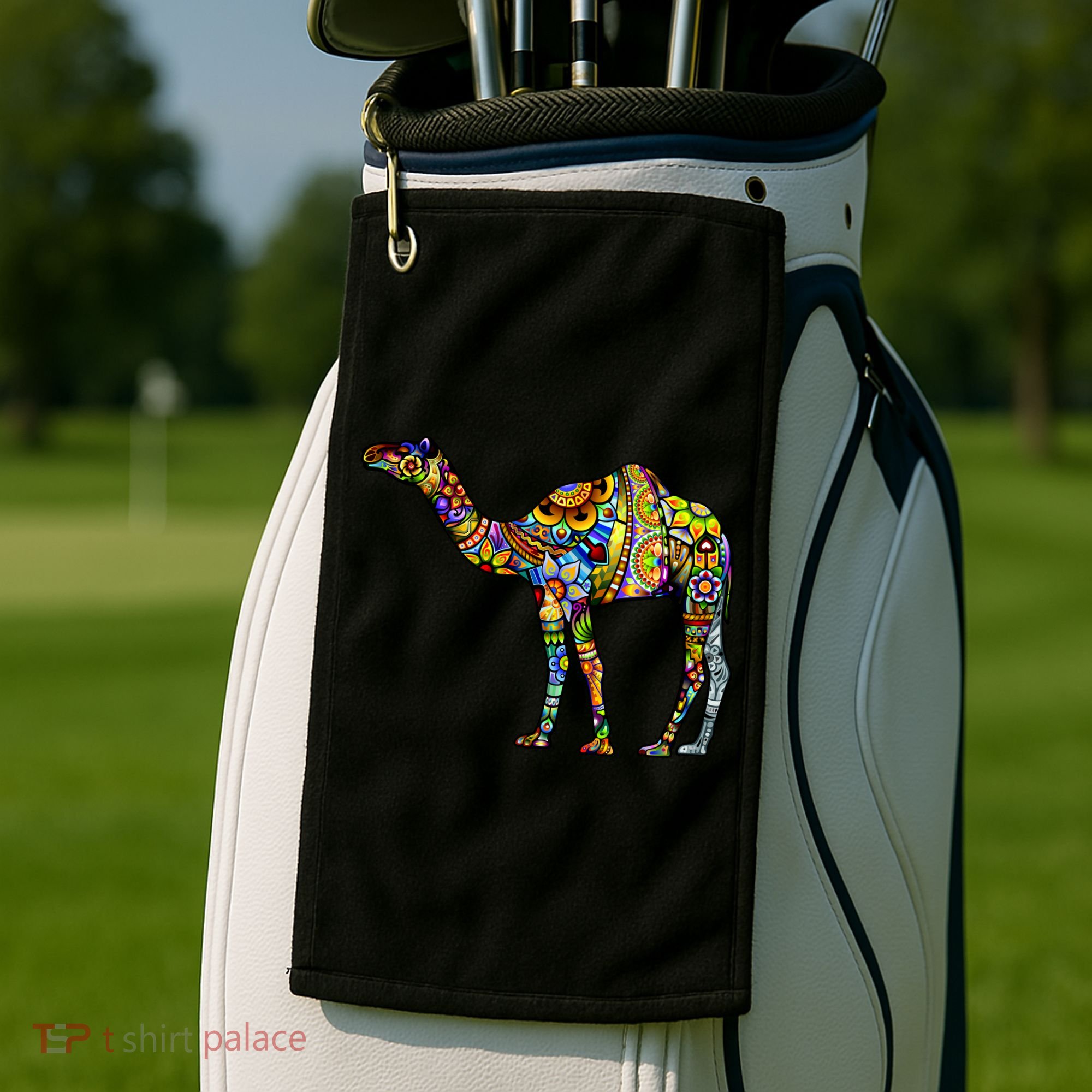 Colorful Camel Golf Towel