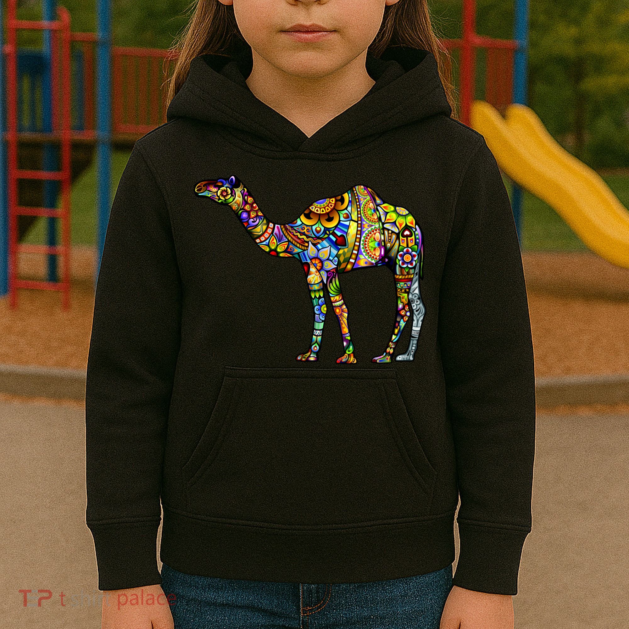 Colorful Camel Kids Hoodie