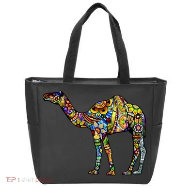 Colorful Camel Tote Bag