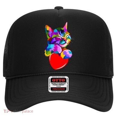 Colorful Cat Full Of Love Kitten Lovers  Hat