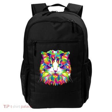 Colorful Cat Pattern Backpack
