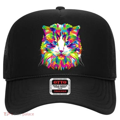 Colorful Cat Pattern Hat